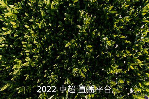 2022 中超 直播平臺