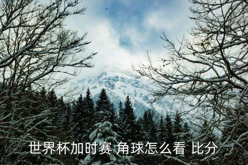 哪個(gè)比分網(wǎng)有角球,加時(shí)賽30分鐘看看誰進(jìn)球多誰出局