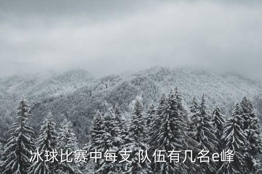  冰球比賽中每支 隊(duì)伍有幾名e峰
