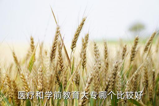  醫(yī)療和學前教育大專哪個比較好