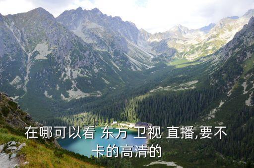 東方衛(wèi)視直播在哪個(gè),手機(jī)電視hd直播上海東方衛(wèi)視前身番茄臺(tái)