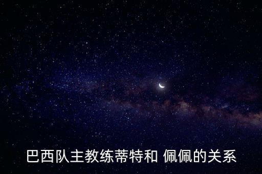 巴西隊主教練蒂特和 佩佩的關系