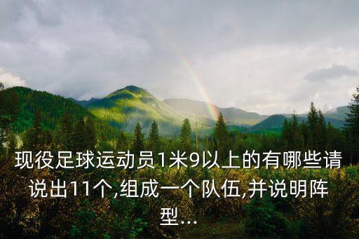 現(xiàn)役足球運(yùn)動(dòng)員1米9以上的有哪些請(qǐng)說出11個(gè),組成一個(gè)隊(duì)伍,并說明陣型...