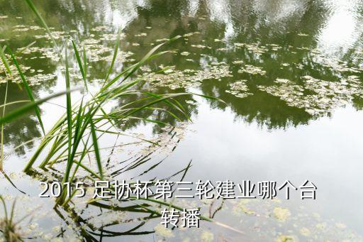 2015 足協(xié)杯第三輪建業(yè)哪個臺 轉(zhuǎn)播