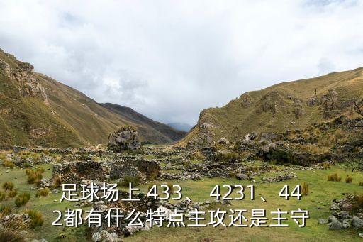 足球場上 433、 4231、442都有什么特點主攻還是主守