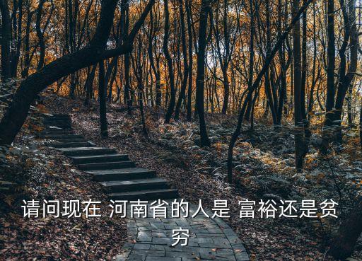 請(qǐng)問(wèn)現(xiàn)在 河南省的人是 富裕還是貧窮