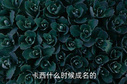  卡西什么時候成名的