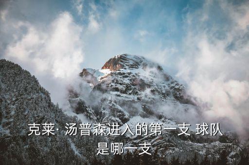  克萊· 湯普森進(jìn)入的第一支 球隊(duì)是哪一支