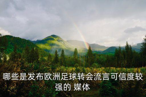 哪些是發(fā)布歐洲足球轉會流言可信度較強的 媒體