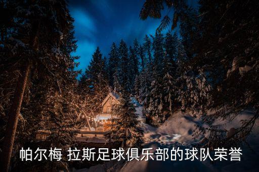  帕爾梅 拉斯足球俱樂(lè)部的球隊(duì)榮譽(yù)