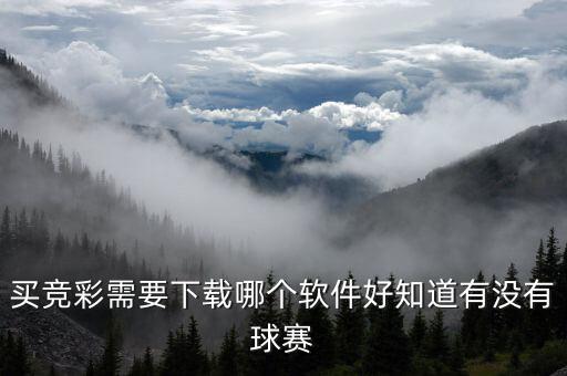 買競(jìng)彩需要下載哪個(gè)軟件好知道有沒(méi)有球賽
