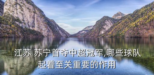  江蘇 蘇寧首奪中超冠軍,哪些球隊(duì)起著至關(guān)重要的作用