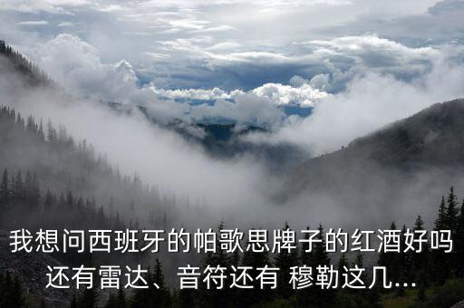 我想問西班牙的帕歌思牌子的紅酒好嗎還有雷達(dá)、音符還有 穆勒這幾...