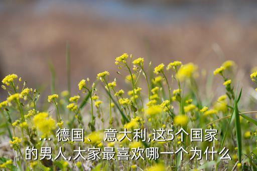... 德國、 意大利,這5個國家的男人,大家最喜歡哪一個為什么