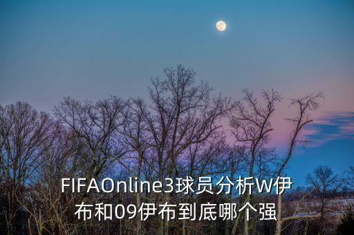 FIFAOnline3球員分析W伊布和09伊布到底哪個(gè)強(qiáng)