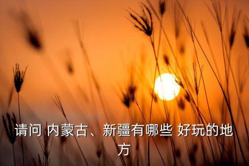 請(qǐng)問 內(nèi)蒙古、新疆有哪些 好玩的地方