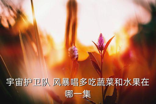 宇宙護(hù)衛(wèi)隊(duì) 風(fēng)暴唱多吃蔬菜和水果在哪一集