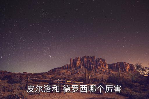 皮爾洛和 德羅西哪個厲害