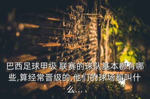 巴西足球甲級(jí) 聯(lián)賽的球隊(duì)基本都有哪些,算經(jīng)常晉級(jí)的,他們的球場都叫什么...