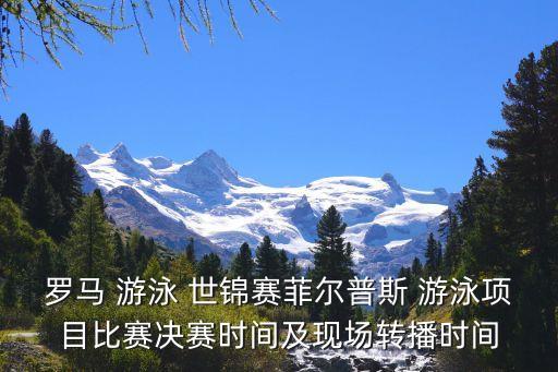 羅馬 游泳 世錦賽菲爾普斯 游泳項目比賽決賽時間及現(xiàn)場轉(zhuǎn)播時間