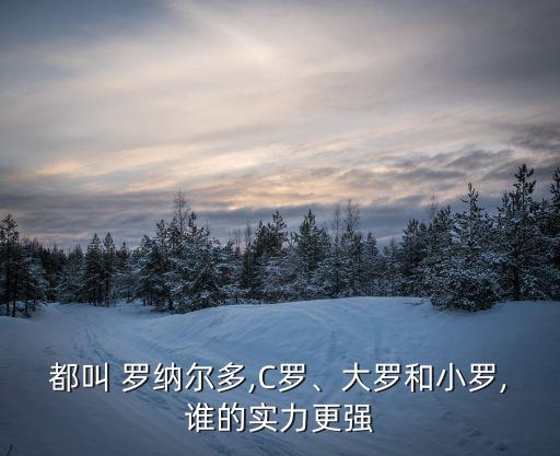 都叫 羅納爾多,C羅、大羅和小羅,誰的實力更強(qiáng)