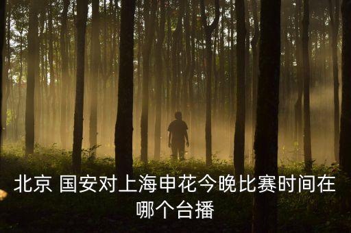 北京 國安對上海申花今晚比賽時間在哪個臺播