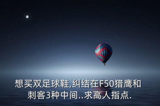 想買雙足球鞋,糾結(jié)在F50獵鷹和 刺客3種中間..求高人指點.