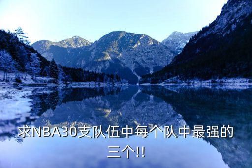 求NBA30支隊伍中每個隊中最強(qiáng)的三個!!