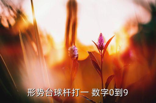 形勢(shì)臺(tái)球桿打一 數(shù)字0到9
