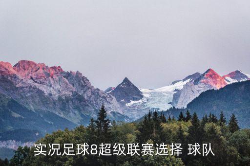 實(shí)況足球8超級(jí)聯(lián)賽選擇 球隊(duì)