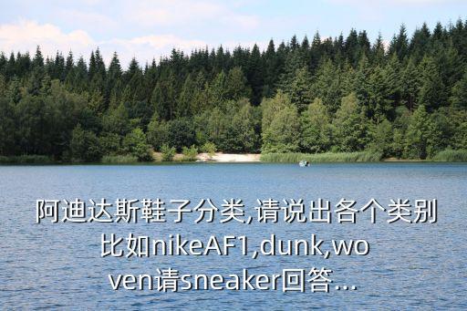  阿迪達(dá)斯鞋子分類(lèi),請(qǐng)說(shuō)出各個(gè)類(lèi)別比如nikeAF1,dunk,woven請(qǐng)sneaker回答...