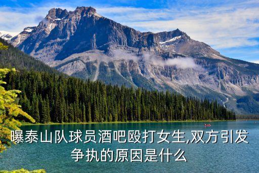 曝泰山隊(duì)球員酒吧毆打女生,雙方引發(fā)爭(zhēng)執(zhí)的原因是什么