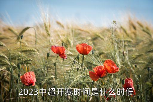 2023中超開賽時(shí)間是什么時(shí)候