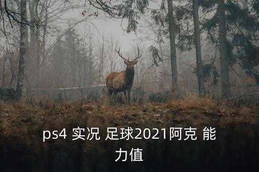 ps4 實況 足球2021阿克 能力值