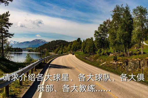 請求介紹各大球星、各大球隊(duì)、各大俱樂部、各大教練……