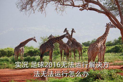  實況 足球2016無法運行解決方法無法運行怎么辦