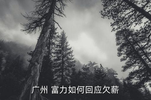 廣州 富力如何回應(yīng)欠薪