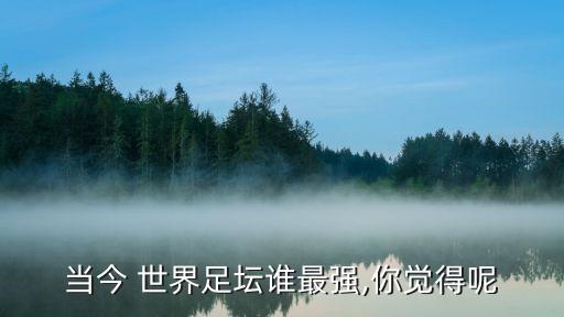 當今 世界足壇誰最強,你覺得呢