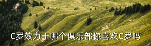 C羅效力于哪個(gè)俱樂(lè)部你喜歡C羅嗎