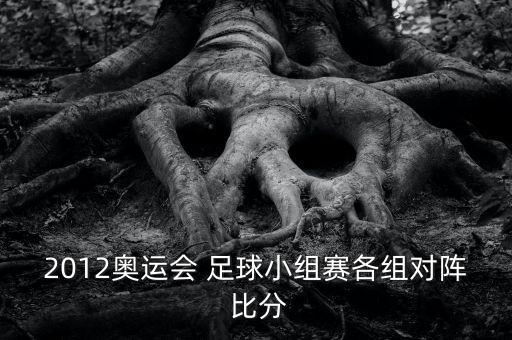 2012奧運(yùn)會(huì) 足球小組賽各組對(duì)陣 比分