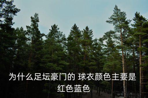 為什么足壇豪門的 球衣顏色主要是 紅色藍(lán)色