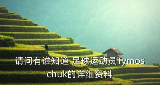 請(qǐng)問有誰(shuí)知道 足球運(yùn)動(dòng)員Tymoschuk的詳細(xì)資料