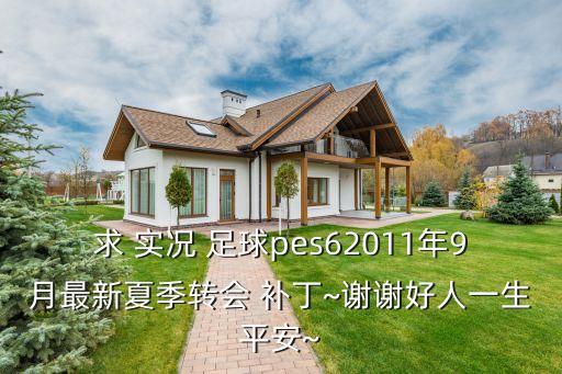 求 實況 足球pes62011年9月最新夏季轉(zhuǎn)會 補(bǔ)丁~謝謝好人一生平安~