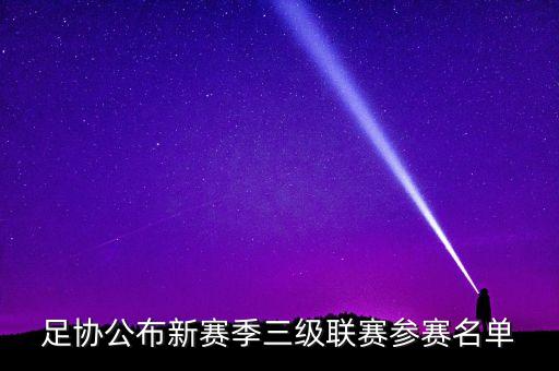 足協(xié)公布新賽季三級(jí)聯(lián)賽參賽名單