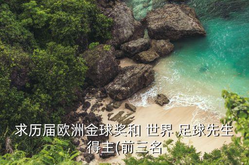求歷屆歐洲金球獎(jiǎng)和 世界 足球先生得主(前三名