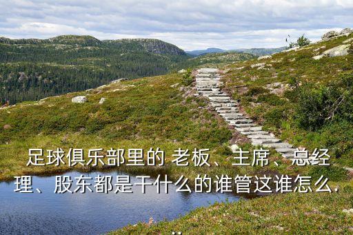  足球俱樂部里的 老板、主席、總經(jīng)理、股東都是干什么的誰管這誰怎么...