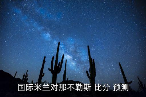國際米蘭對那不勒斯 比分 預測