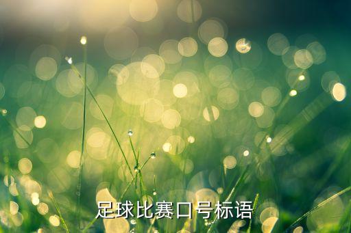 足球比賽口號標(biāo)語