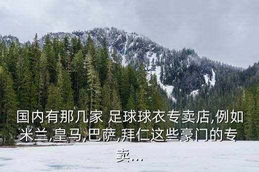 國內(nèi)有那幾家 足球球衣專賣店,例如米蘭,皇馬,巴薩,拜仁這些豪門的專賣...