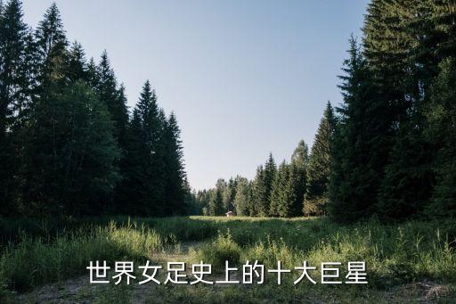 世界女足史上的十大巨星
